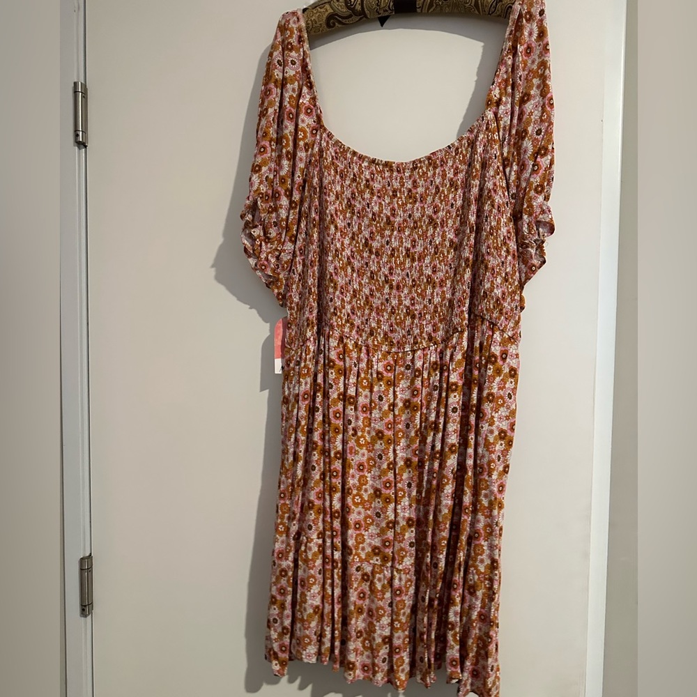 Arula / Alter’d State plus size 70s style floral dress